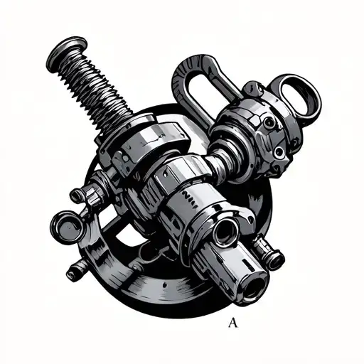 Machinist tattoo design idea