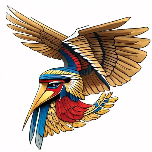 Horus god tattoo design idea