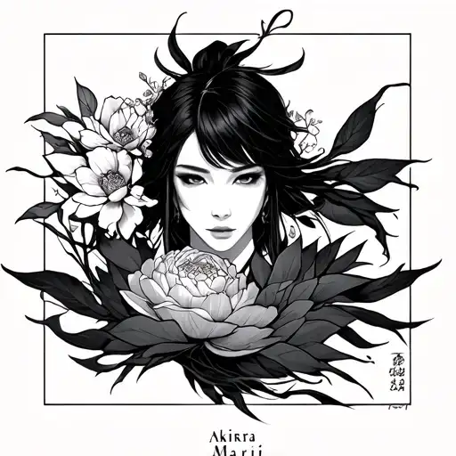 "Akira Mari" Japanese style tattoo tattoo design idea