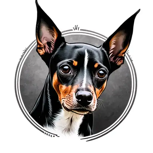 Pinscher tattoo design idea