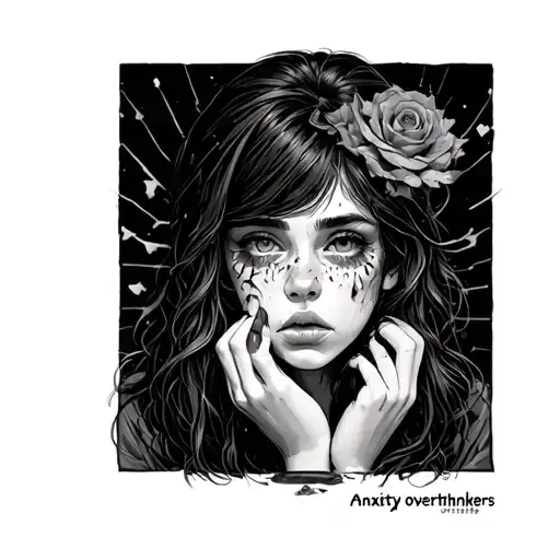 Anxiety Overthinkers tattoo design idea