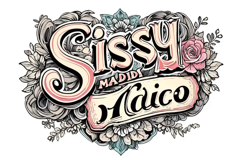 "Sissy maid Alice" Sissy tattoo design idea