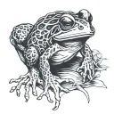 cook frog tattoo design idea