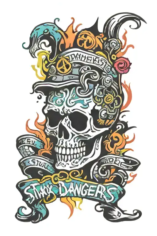 Stay Dangerous tattoo design idea