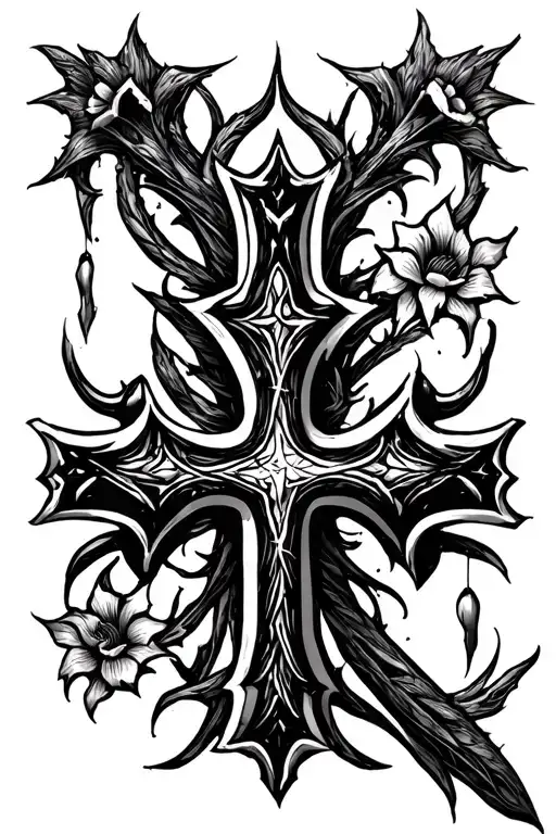 triple cross tattoo tattoo design idea