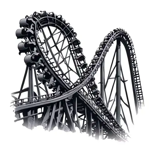Roller Coaster tattoo design idea
