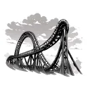 Roller Coaster tattoo design idea