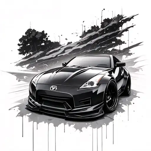 350z tattoo design idea