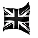 Black Union Jack tattoo design idea