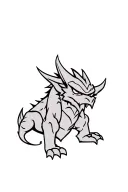 gargoyle cartoon character tattoo design idea