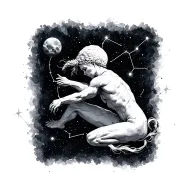 Sagittarius constellation tattoo design idea