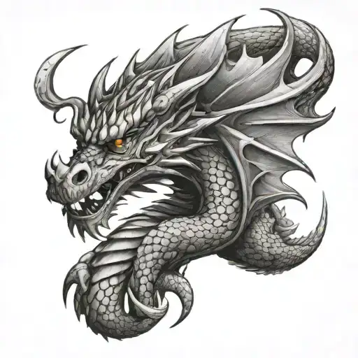 dragon biceps signifying independent tattoo design idea