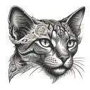 Cat Memorial tattoo design idea