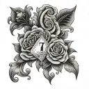 7 And 2 Card tattoo design idea