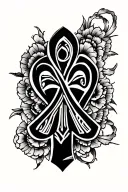 Ankh Symbol made tattoo design idea