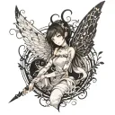 fear and madness tattoo design idea