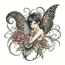 fear and madness tattoo design idea