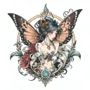 fear and madness tattoo design idea