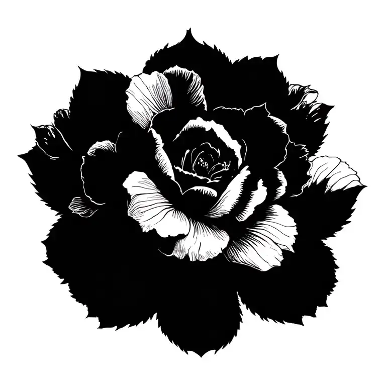 black and white tattoo design idea