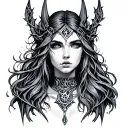 Freya rune tattoo design idea
