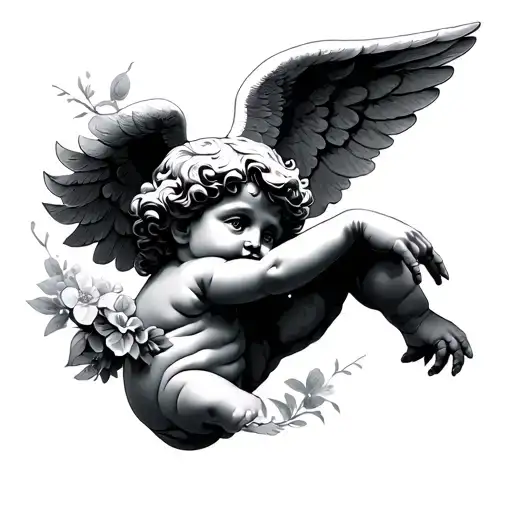 Cherub tattoo design idea