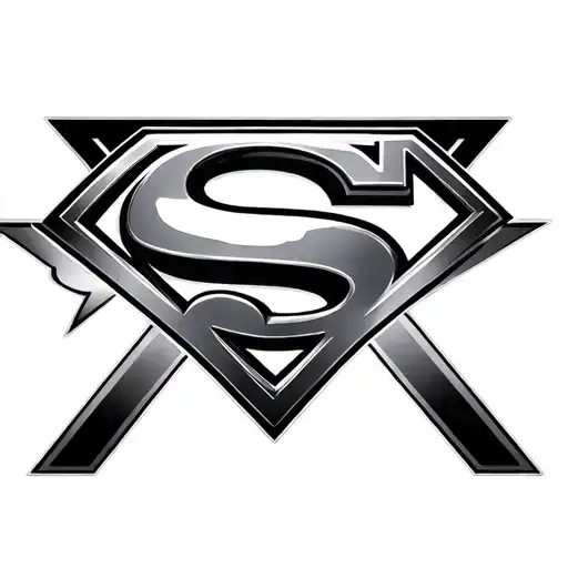 superman logo with an M tattoo design idea