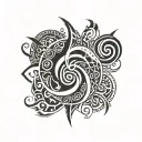 five elements air water fire earth spirit avatar mixed tattoo design idea