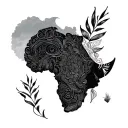 African magic tattoo design idea