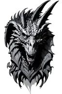 gothic architecture into a gargoyle front facing tattoo design idea