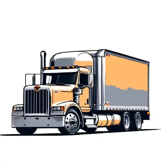 American truck PETERBILT tattoo design idea
