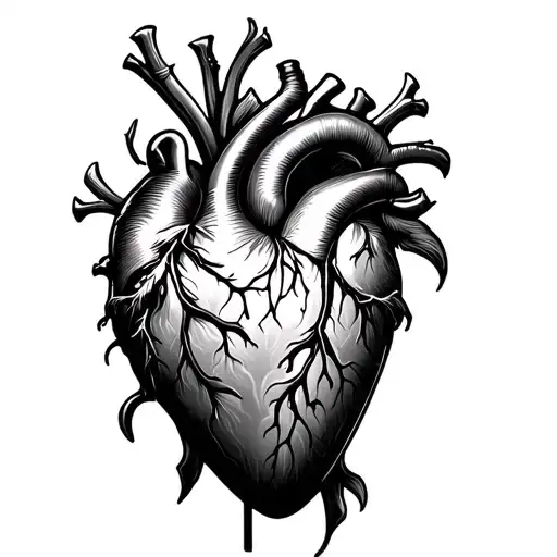 Open Heart tattoo design idea