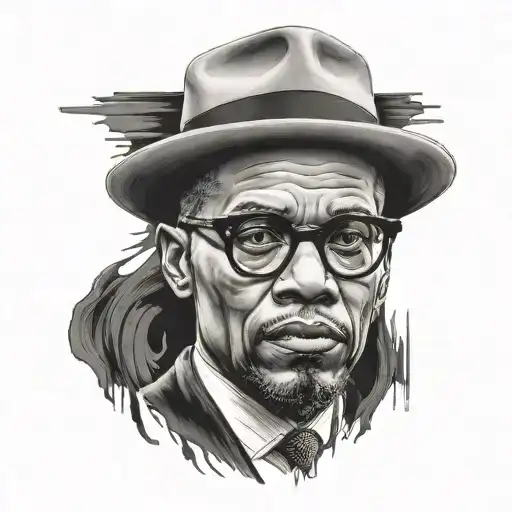 malcolm x tattoo design idea
