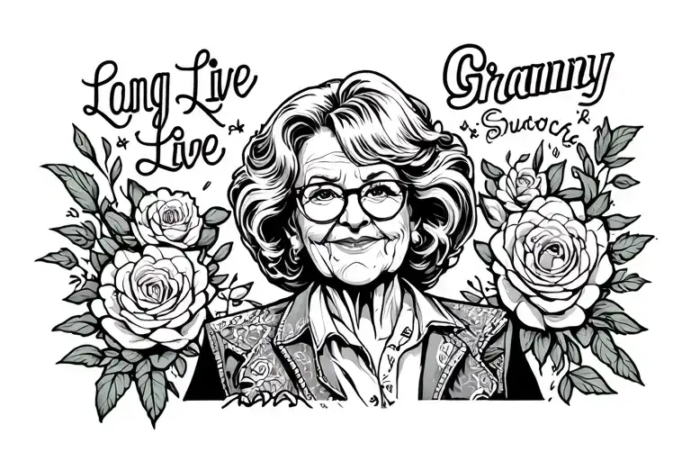 Long Live Granny tattoo design idea