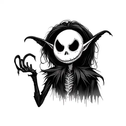 Dr Finklestein nightmare before christmas elf being tattoo design idea