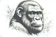 Apes tattoo design idea