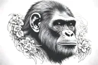 Apes tattoo design idea