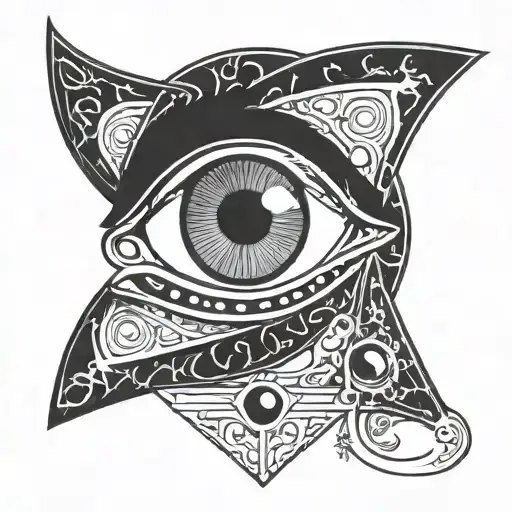 eye of osiris tattoo design idea