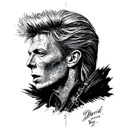 queen band david bowie quote tattoo design idea