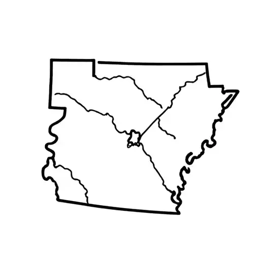 Arkansas and Spain connected tattoo design idea