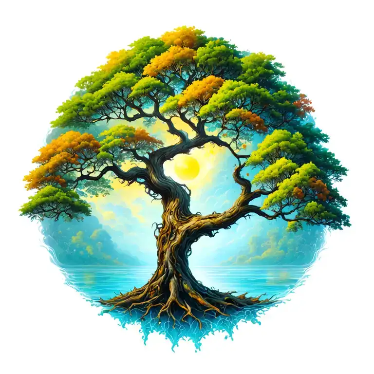 Tree of life tattoo design idea