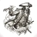 Captain Morgan tattoo design idea