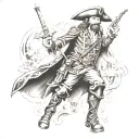 Captain Morgan tattoo design idea