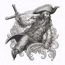 Captain Morgan tattoo design idea