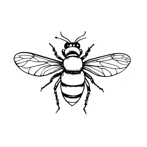 bee tattoo design idea