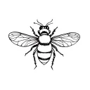 bee tattoo design idea