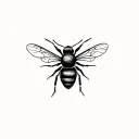 bee tattoo design idea