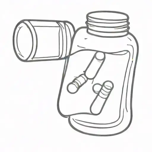 Molly Pill bottle tattoo design idea