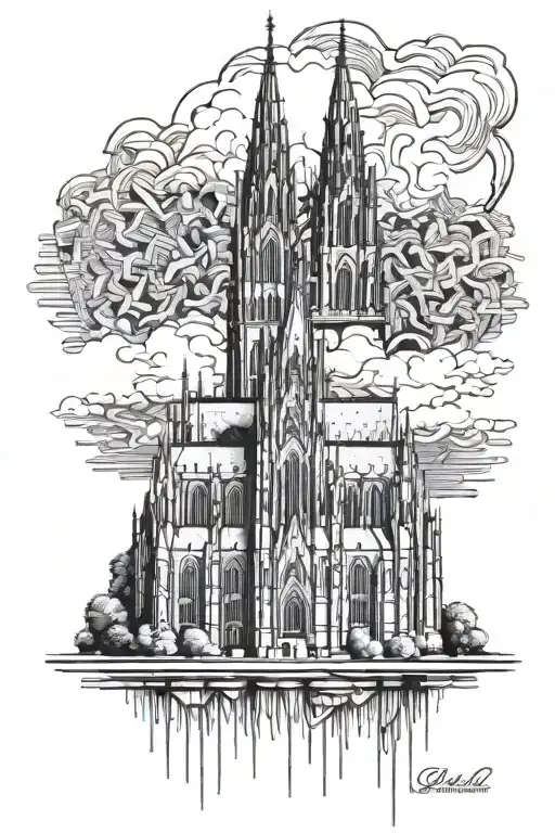 Cologne cathedral  tattoo design idea