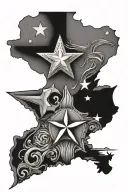 Texas theme tattoo tattoo design idea