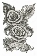daughters named Isa and Tessa tattoo design idea